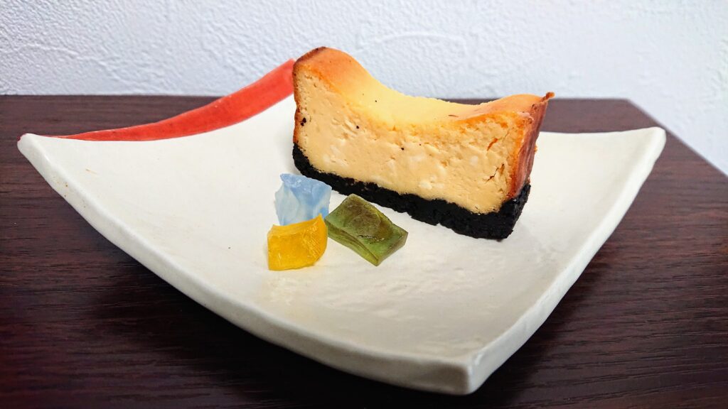 琥珀等とチーズケーキ