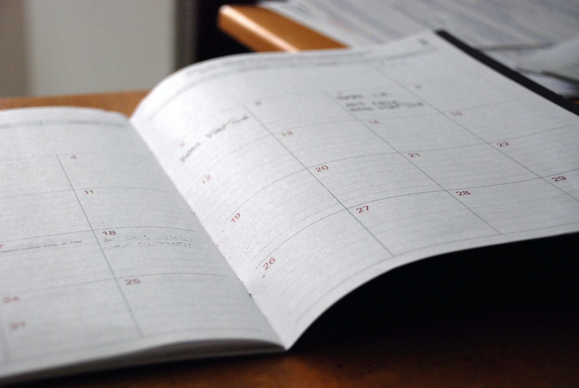 schedule book