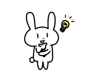 ひらめき ウサギ